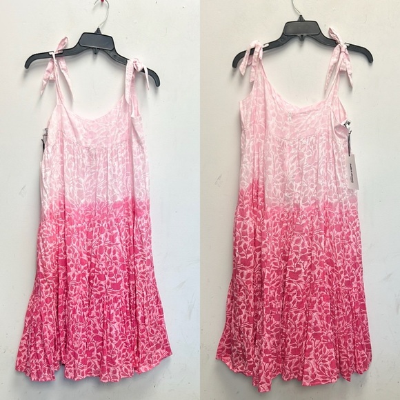 Juliet Dunn midi ombré fuchsia sun dress - Picture 1 of 4